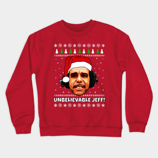 Chris Kamara Funny Christmas Design Crewneck Sweatshirt by NotoriousMedia